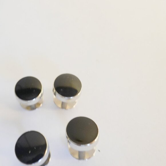 Black Tuxedo Shirt Studs Set - Picture 1 of 1